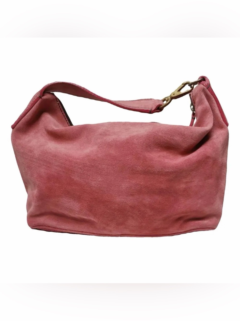 Vintage Miu Miu Women’s Suede Shoulder Bag in Dusty Rose